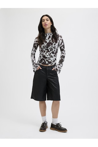 Kadin Kayik Yaka Tisört - Minna - 12280223 Black Coffee