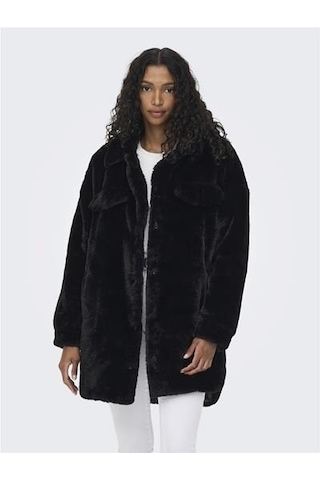 Only Onlvıda Fur Shacket Otw Siyah 001