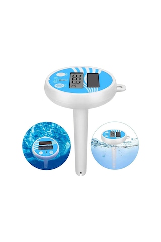 Solar Termometre Yüzme Havuzu İçin Su Geçirmez Yüzen Dijital 483