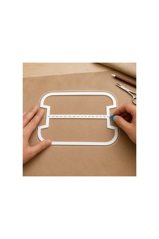 Kumaş Kalemlik Dikiş Şablonu Pencil Case Sewing Template