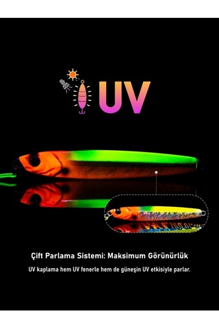 Jig, Zoka, Suni Yem, Uv Metal Jig, 80gr 11cm Jıgto Tide 80