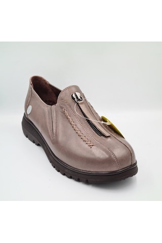 Mammamia D25ka-845 Vizon Renk Faber Hakiki Kadın Günlük Casual Ayakkabı VIZON