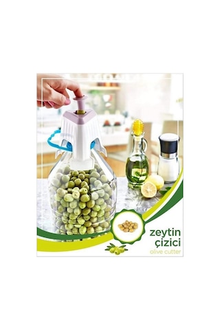 Kolay Zeytin Dilme Çizme Aparatı Pratik Kolay Zeytin Çizici Alet Çelik