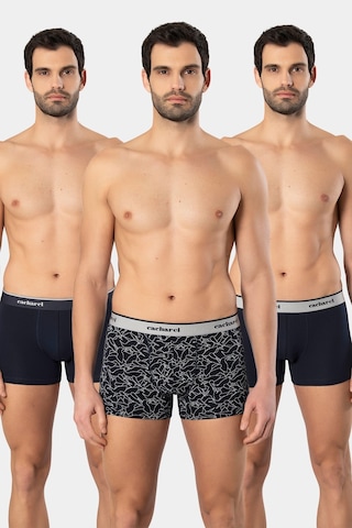 Cacharel Erkek Desenli Likralı Boxer 3'lü Paket 1339/lacivert 7 Lacivert