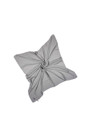 Mısırlı Eşarpları Queen Krep Simli Kadın Eşarp 110x110 CM - Gümüş