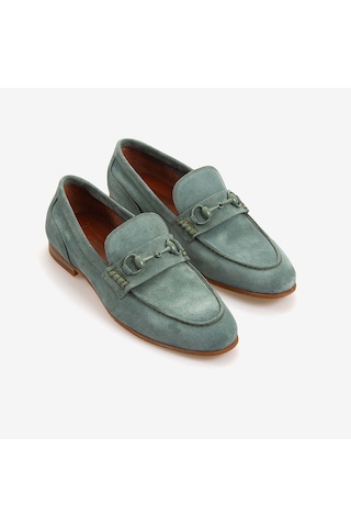 Andrea Giovanni Erkek Loafer Ayakkabı 24159 Malachite Süet