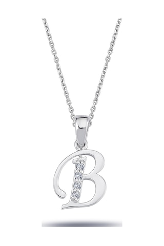 Lova Pırlanta B Harfi Kolye - 2080004