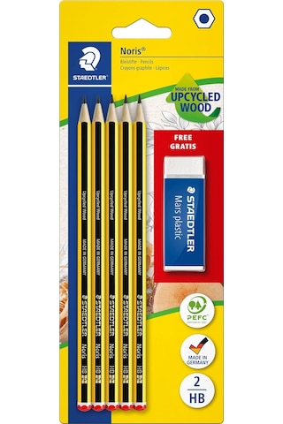 120 A Sbkd Noris Kurşun Kalem Set 5 X Noris Kalem 1 X Silgi 1 X Kalemtraş 103 Ivory