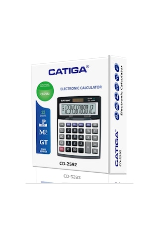 Catiga CD-2592 Masaüstü 12 Hane Hesap Makinesi