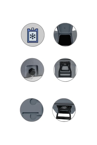 Igloo Coremax 120 Tekerlekli Buzluk 120 Litre Bej