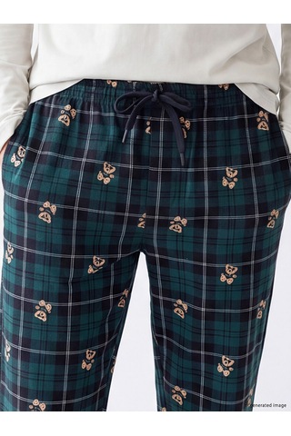 LC Waikiki Lc Waıkıkı Yeşil Baskılı Erkek Pijama Altı