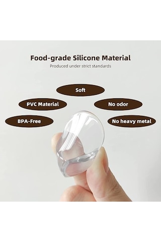 Büro Ev Ofis İçin Silikon Şeffaf Masa Kenarı Köşe Koruması