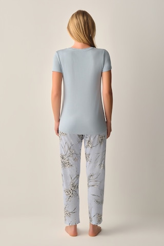 Suwen Mina Pijama Takımı Sh26639660348 Mavi