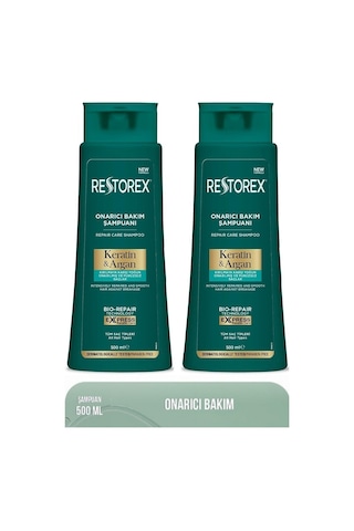 Restorex Keratin & Argan Şampuan 2 x 500 ML