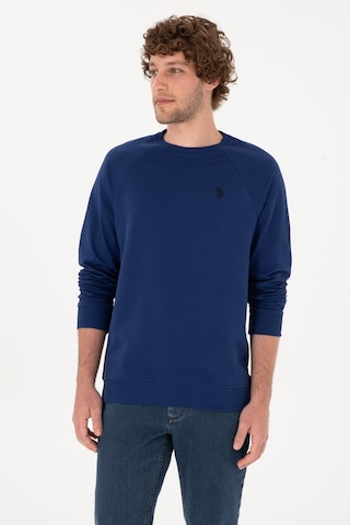 U.S. Polo Assn. Erkek Regular Fit Bisiklet Yaka İndigo İnce Basic Sweatshirt 50313752-VR028