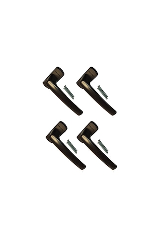 4 Adet Koyu Kahve Pimapen® Marka Pencere Kolu (Aluminyum)