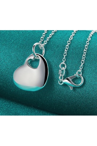 Eyelashes Silver 925 Ayar Gümüş Kalp Kolye