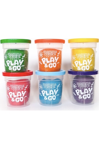 Play & Go 6 Lı Doğal Oyun Hamuru Seti 6 Renk X 75 Gr Çok Renkli