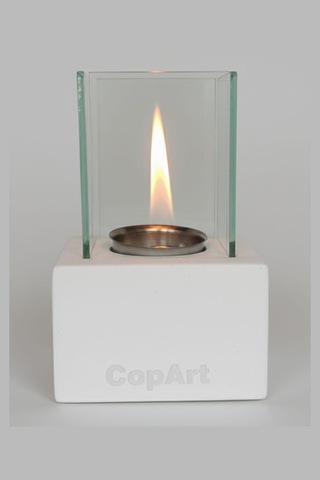 Muko Beyaz Biyoetanol Masaüstü Şömine - 1 Lt Copart Yakıt Hediye