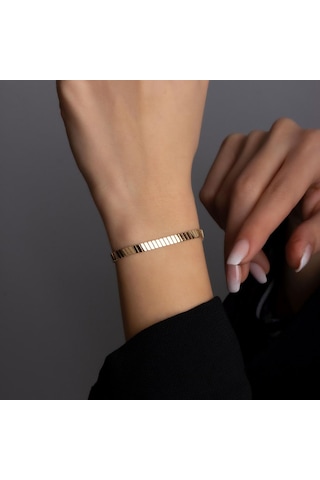 Altın Zincir Bileklik BL0048 Sarı Altın