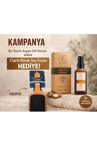 Be Touch Argan Yağı Saç Serumu 100 ML + Claris Kürek Saç Fırçası
