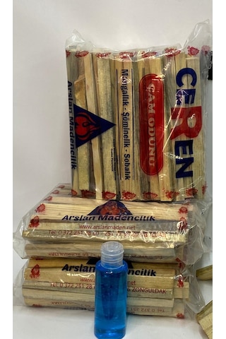Tutuşturmalık Mangal.Şömine. Semaver Çam Odunu 3Lü Paket Jel Hedi