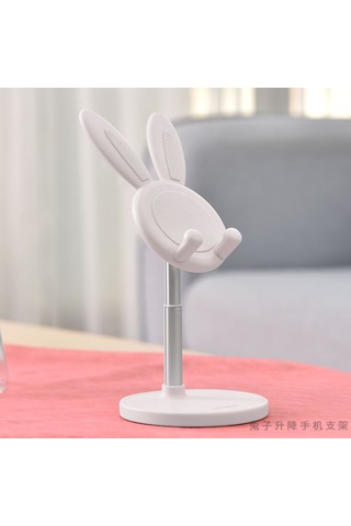 Maiyame Beyaz, Ayarlanabilir Yükseklikli, Taşınabilir Akıllı Telefon Ve İpad Masaüstü Tutucu - Kaliteli, Hafif Ve Dayanıklı Malzeme