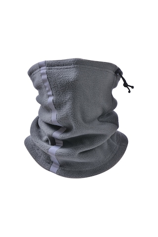 Wezone Polar Fleece Boyunluk: Kış Sporları İçin Ayarlanabilir, Reflektif Yüz Koruma Ve Sıcak Tutma Özellikli Koyu Gri