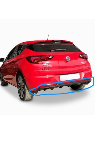Opel Astra K Rieger Difüzör Plastik Parlak Siyah Opel Astra K Rieger Difüzör Plastik Parlak Siyah