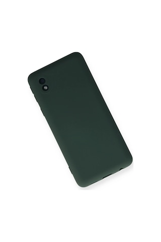 Newface - 202 - Samsung Galaxy Uyumlu A01 Core Kılıf Nano İçi Kadife Silikon - - Csmo-tex - Koyu Yeşil