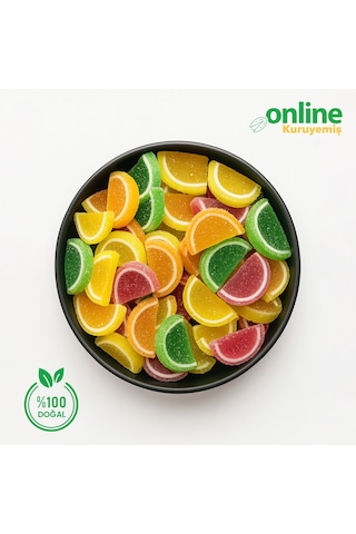 Online Kuruyemiş Jöle Lokum Dilim 500 Gr