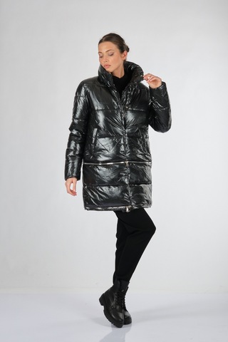 Rugu Siyah Kadın Mont Tr8208 S 001