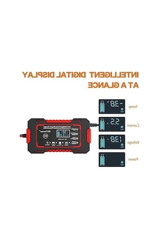 Pazly Tamir Şarj Cihazı Motosiklet Kurşun-asit Akü 12v6a Akıllı Evrensel Araba Şarj Fk