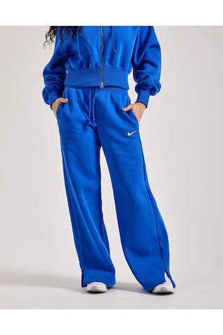 Nike Sportswear Phoenix Fleece Yüksek Bel Kadın Eşofman Altı-sportxstore Mavi
