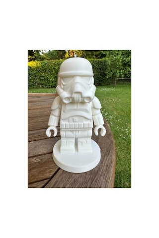 Star Wars Lego Tasarımlı Stormtrooper Dekoratif Figür