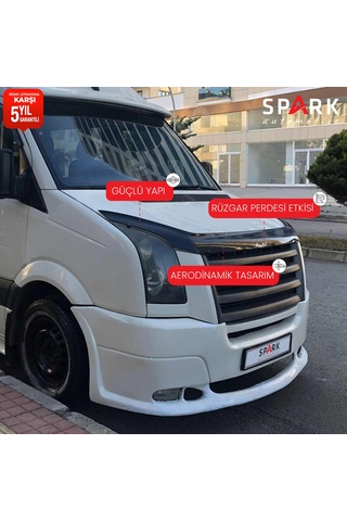 Volkswagen Crafter 2006-2012 Yıl Aralığı Uyumlu Kaput Rüzgarlığı 3mm