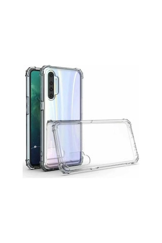 Kilifone - Realme Xt Uyumlu Kılıf Şeffaf Koruyucu Nitro Anti Shock Silikon - Renksiz - T13317