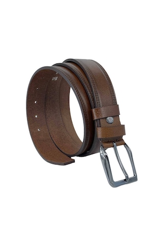 Süzer Deri Taba Hakiki Deri 3.5 Cm. Tokalı Klasik Erkek Kemer // Xd-311-28-st Taba