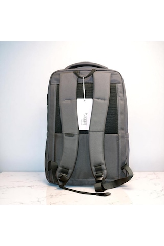 Laptop Ve Seyahat İçin İnce Tasarım Sırt Çantası Baggaj S24113 Gri
