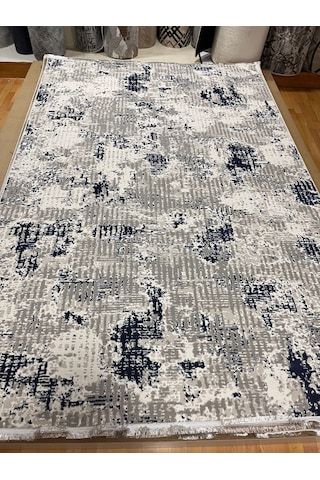 Bertuğ Halı Ada Serisi 012 Salon Oturma Odası Halısı 6m2 200x290 Gri Lacivert