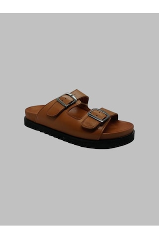 Pierre Cardin Pc-54607 Kadın Deri Terlik Taba