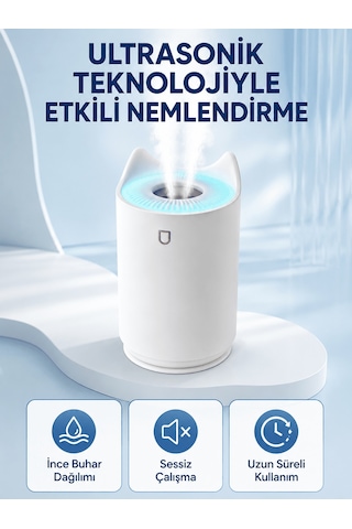Lexroo Hava Nemlendirici Ultrasonik Aroma Difüzör 7 Renk Led Işık