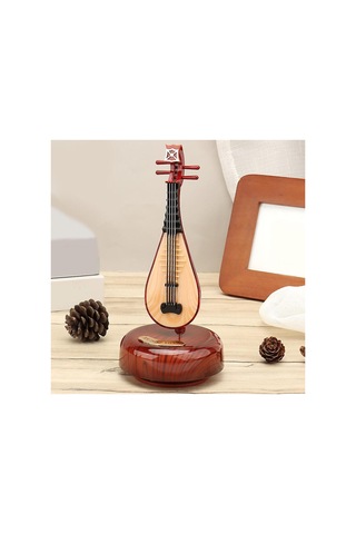 Hareketli Ud Müzik Kutusu Dekoratif Hediyelik Eşya Melodili Müzik Kutusu