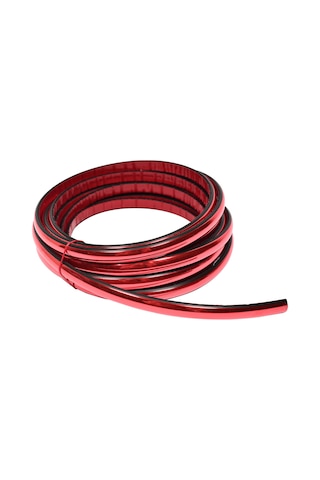 Parlak Kırmızı 11 Mm Nikelaj Şerit 3 Metre