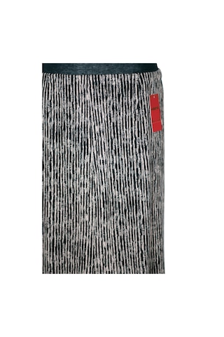 Hesna Kadın Betül 8 Parça Lastikli Astarsız Siyah Etek Desen 32 Siyah