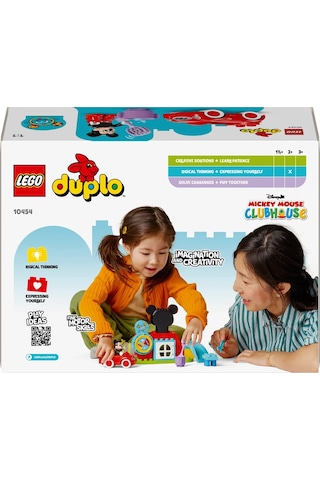 LEGO® DUPLO® | Disney Mickey Fare’nin Kulüp Evi ve Arabası 10454 - 2 Yaş ve Üzeri Çocuklar için Eğitici Oyuncak Yapım Seti (27 Parça)