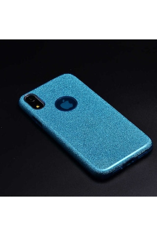 Apple Uyumlu iPhone Xr 6.1 Kılıf Zore Shining Silikon Mavi