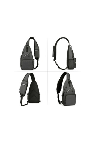 Maiyame Erkek Ve Kadınlar İçin Dayanıklı, Su Geçirmez Sırt Çantası - Geniş Depolama Alanlı Spor Çapraz Askılı Çanta Siyah