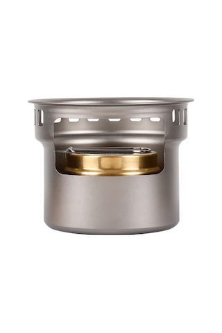 Alüminyum Alaşımlı Açık Soba Ev Çay Makinesi Alkol Soba Gümüş