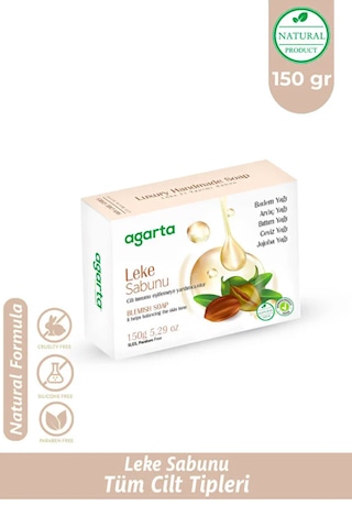 Agarta Leke için El Yapımı Doğal Katı Bitkisel Sabun 150 G